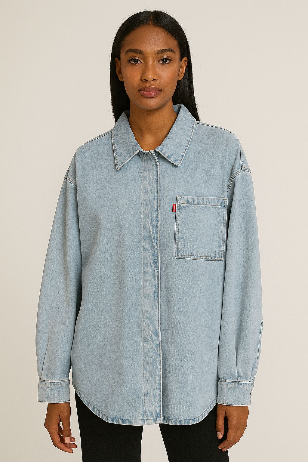 Jaqueta Jeans Feminina Shacket Alongada- TRIP JEANS- 49064
