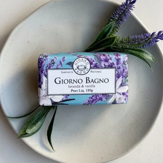 SABONETE EM BARRA GIORNO BAGNO LAVANDA E VANILLA 180G