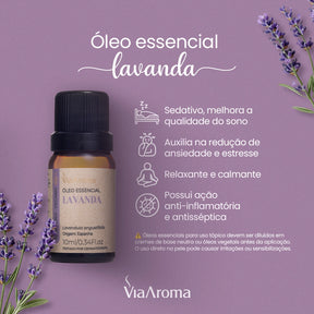 Óleo Essencial de Lavanda Via Aroma - 10ml