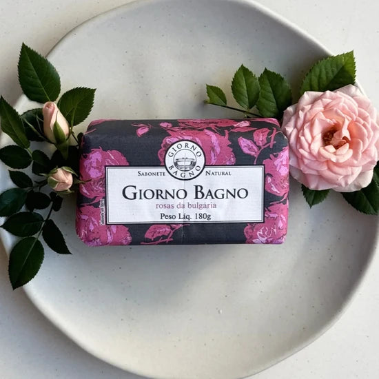 SABONETE EM BARRA GIORNO BAGNO ROSAS DA BULGÁRIA 180G