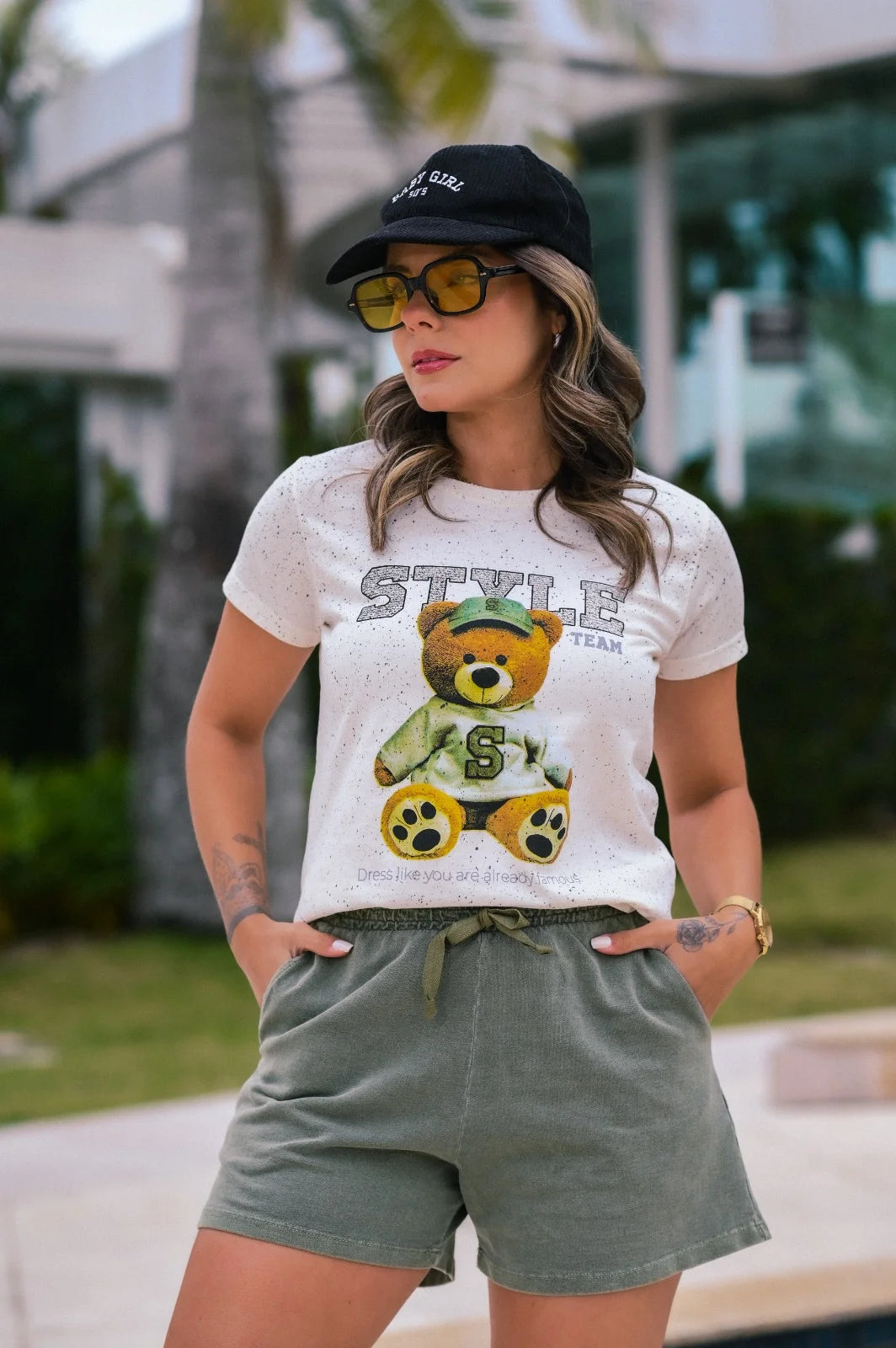 Tshirt Feminina Estonada Off White Style - 339