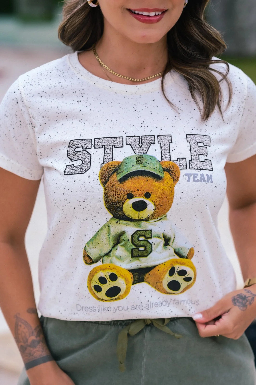 Tshirt Feminina Estonada Off White Style - 339
